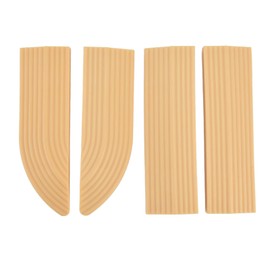 GLOGLOW Rampa de Umbral de 4 Piezas, Umbral de Puerta Universal para Barredora, Escalera, Silla de Ruedas, Umbral de Puerta de Goma Eléctrica, Rampa para Silla de Ruedas, Montaje Libre