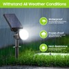 4-Pack Solar Spot Lights for Outside, 30LEDs Solar-Powered Lights Outdoor