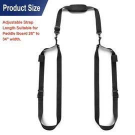 Cosmos Stand Up Paddleboard Carrying Strap SUP Paddle Board Carrier Adjustable Surfboard Shoulder Strap Hands-Free Kayak Board Transport Strap, Water Board Accessory for Paddleboard SUP Surfboard,