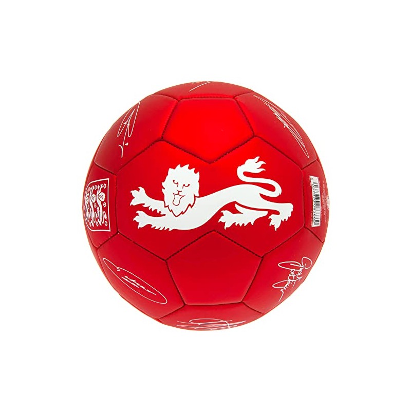 England Phantom Signature Team Merchandise Football Ball Red/White Size 5