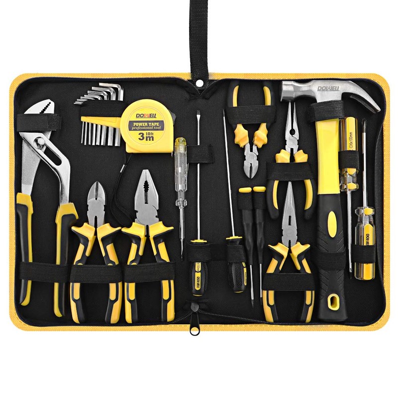 DOWELL 24 Pieces Homeowner Tool Set, Home Repair Hand Tool