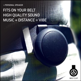 TecTecTec TEAM8 S Golf GPS Bluetooth Speaker - Smart Audible GPS/Personal Speaker for Distance Measurement - Smartphone Compatible & Crystal Clear Sound - Wireless Speaker with Built-in Magnet, Black