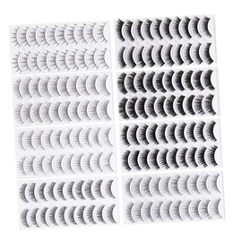 MERRYHAPY Natural Look False Lashes 80 Pairs Pack Eyelash Extensions Long Thick for Women Lady Teenager Girls 8 Styles for Daily or Party