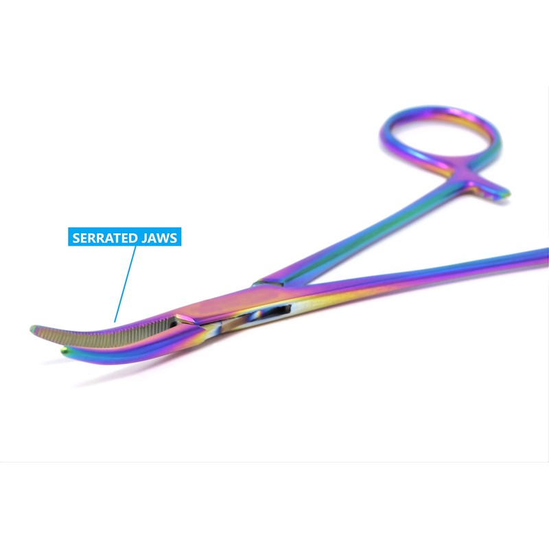 Fishing Pliers Hemostat Forceps with 3 Position Lock Catch &