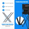 COSTWAY Folding Camping Chair, 38.5” Height Portable Tall Directors Chair
