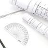 eBoot 28 Pack Clear 180 Degree Plastic Protractors for Angle