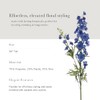 Blue Faux Blooming Delphinium Flower - 39"