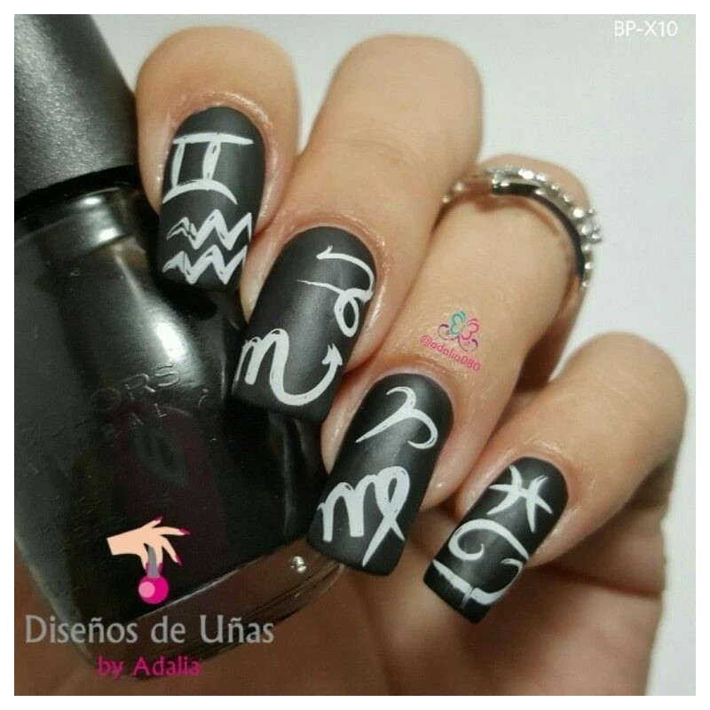 Born Pretty Nail Art Stamping Zodiac Design DIY Manicure Template