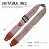YIKOKO Guitar Strap with Pick Pocket，2 inch Cotton Guitar Straps
