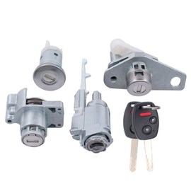 NewYall Ignition Switch Cylinder Lock Door Barrel Lock Tailgate Trunk and Fuel Cap Lock w/Keys Set for Honda Civic 2006-2011 06351-TE0-A11 72185-TF0-G01 06350-SNA-A71