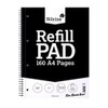 Silvine A4+ Twin Wire Notebook - 160 Plain pages of