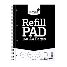 Silvine A4+ Twin Wire Notebook - 160 Plain pages of 75gsm paper. Ref TWA4RPP (221.5 x 297mm)