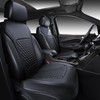 CAR PASS 2Pack Front Car Seat Covers Leather Memory Foam