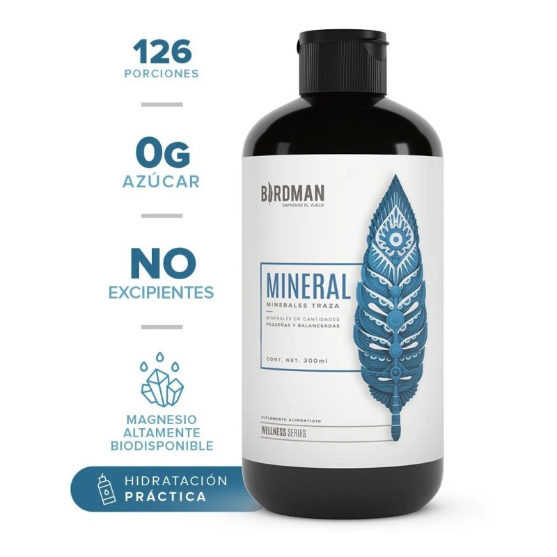 Birdman Minerales Traza 300ml 125 Servicios Natural