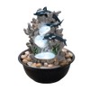 Indoor Tabletop Dolphin Water Fountain with LED Light – Ocean
