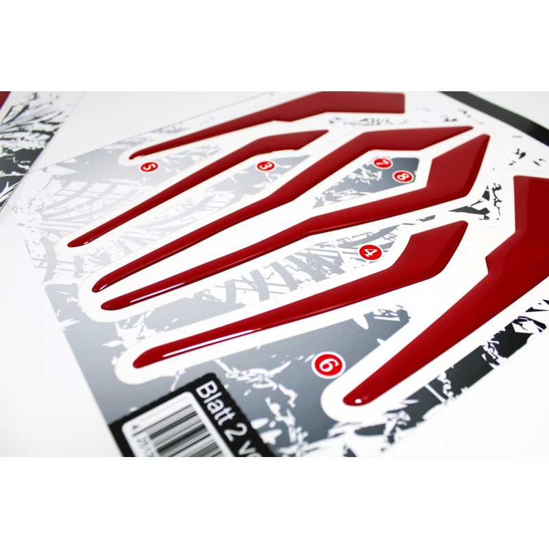 Tankpad Graphic Kit Front Mask Mudguard Seat Compatible with Kawasaki