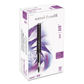 Uni-ball 1927631 Air Rollerball Pen .7mm Black Ink Dozen