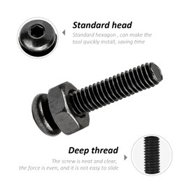 FullFun 300PCS M3 x 5/6/8/10/12/14/16/18/20mm Button Head Socket Cap Screw Bolts Nuts Assortment Kit, Alloy Steel Metric Screws with Allen Wrench, Allen Socket Hex Drive Machine Screws Set