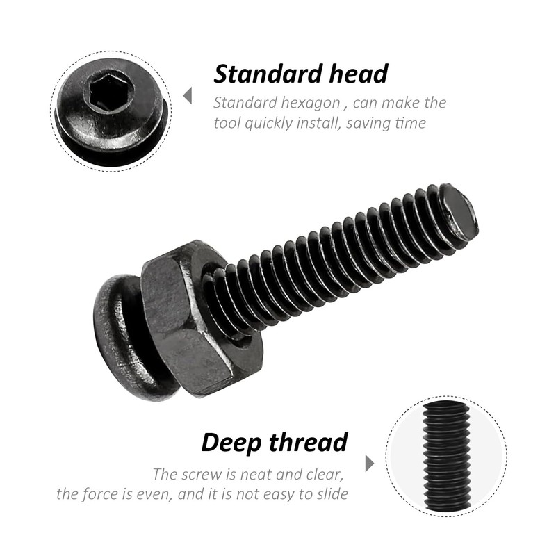 FullFun 300PCS M3 x 5/6/8/10/12/14/16/18/20mm Button Head Socket Cap Screw