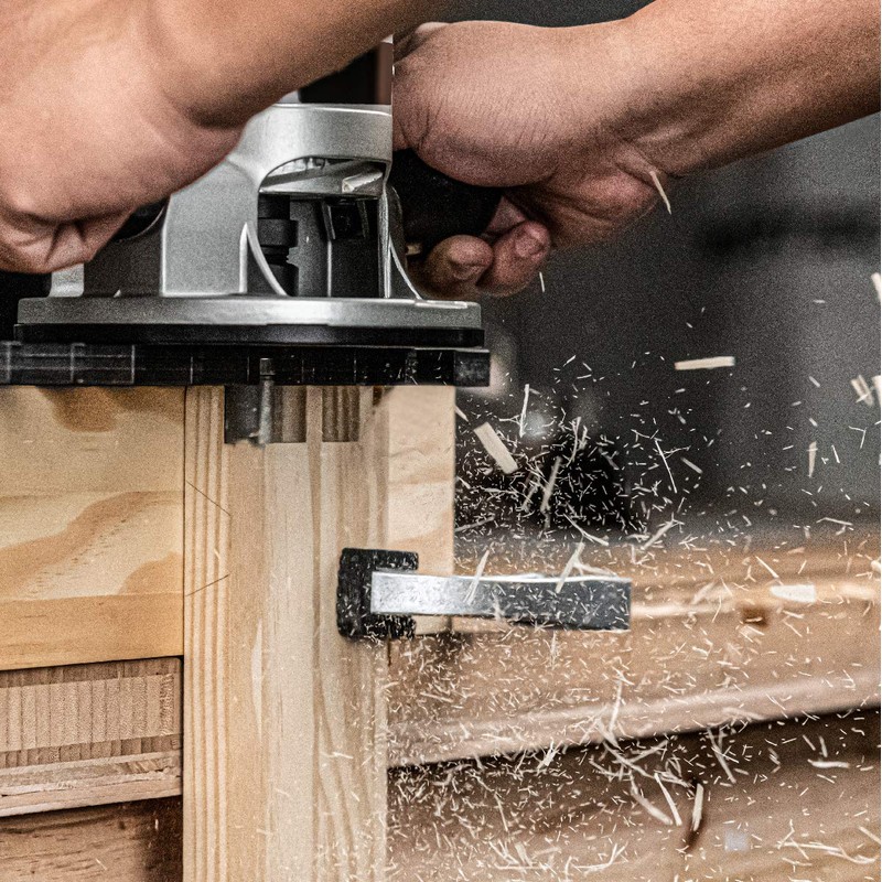 POWERTEC 71529 15-Inch Dovetail Jig System w/Template, Straight Edge Router