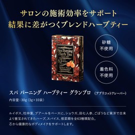 Esthe Pro Labo Spa Burning Herbal Tea, Granpro 10 Packets, Apricot Flavor, Rooibos, Du Nakao Leaf & Puer Tea Blend, Pro Lab Holdings