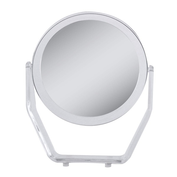 Zadro Two-Sided Swivel 7X/1X Magnification Acrylic Vanity Makeup Mirror for Bedroom, Bathroom and Tabletop