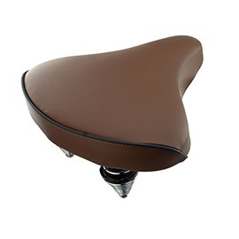 Fenix Cycles Beach Cruiser Vinyl Bike Saddle, (Brown)