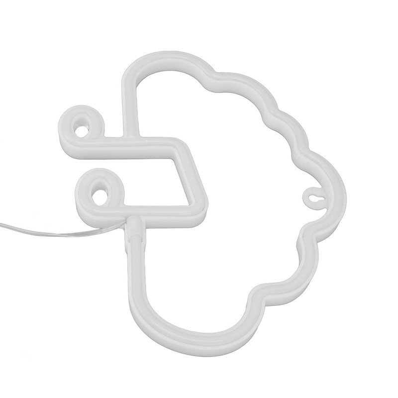 LED Neon Sign Note Shaped PVC USB Battery Power Supply
