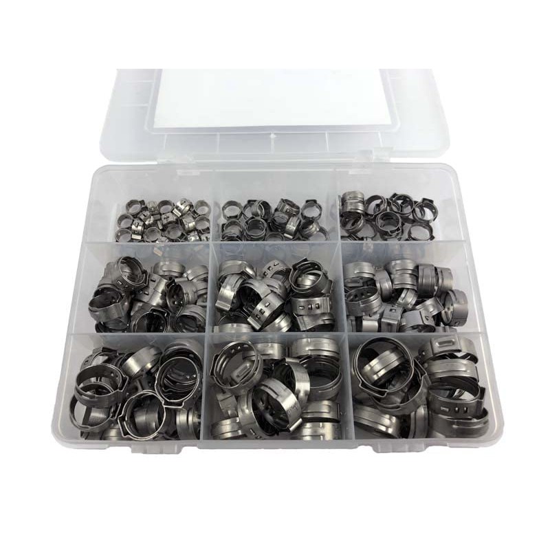 Oetiker 170 Piece Hose Clamps Assortment Single Ear Clamps Hose