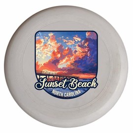 Surf City North Carolina Wave Design Souvenir Flying Disc Single