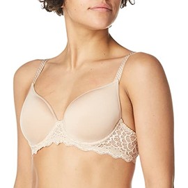 Simone Perele Women's Caresse 3D Plunge Bra, 40C, Peau Rose