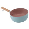 Wooden Handle Milk Pot Aluminum Alloy Multifunctional Flat Bottomed Noodle