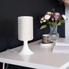 TOVINANNA Fabric Drum Lampshade, Cylindrical Desk Lamp Shade, Linen Bedside