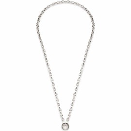 Leonardo Jewels Romea Clip & Mix 023272 Women's Necklace Stainless Steel with Ring for Hanging Charms, Length 50 cm, Extendible Jewellery Gift for Women, Stainless Steel, No Gemstone