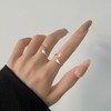 MILACOLATO 925 Sterling Silver Ring 18K Rose Gold Plated Initial
