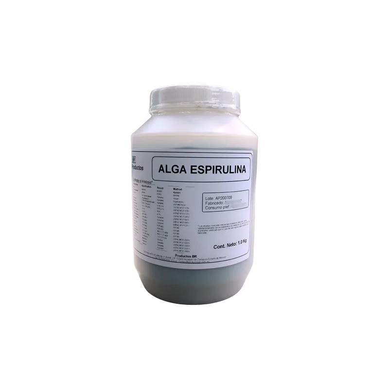 Alga Espirulina En Polvo Bote 1 Kg
