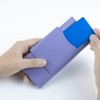 Purple 2-Layer Cash Envelope Wallet, Money & Credit Card Organizer