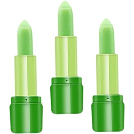 Bálsamo labial, barras de labios Crystal Jelly que cambian de color con la temperatura, bálsamo labial larga duración, barras labios hidratantes, 3 piezas para vacaciones invierno