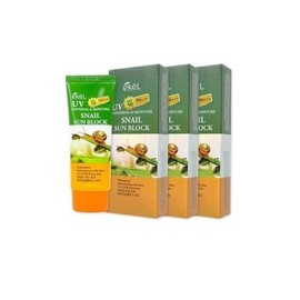 2+1 Ekel Soothing & Moisture Snail Sunblock (70ml) / 2+1 이켈 수딩앤모이스쳐 스네일 선블럭(70ml)