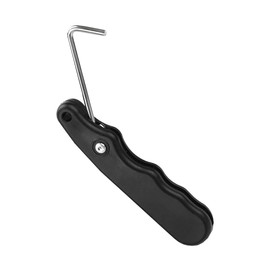 EIHI Sports Wire Lacing Tensioner Folding Ice Skates Tip Puller Stainless Steel Hockey Figure Skating Effortless Lace Tensioner Wire Folding for Ice Hockey Accessories Black, blue