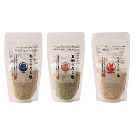 Hagi no Foods Dashi Salt Set of 3 Types (Red Snab, Nodoguro, Chin Dashi)
