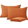 Moonlight Bedding Pillow Cases 2 Pack – Rust Pillowcases Envelope