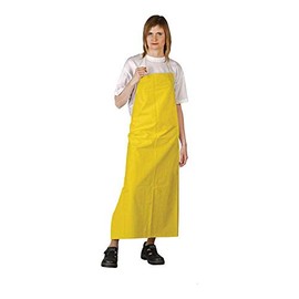 PVC Rubber Apron Yellow 90 x 120 cm Work Apron Butcher Apron Construction Apron, yellow