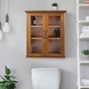 Teamson Home Avery Wooden Over The Toilet Bathroom Removable Wall