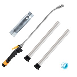 5Pcs RV Water Heater Anode Rod & Flush Wand & Element Socket Set - 9.25"L x 3/4"NPT Thread Magnesium Rod for Suburban, Mor-Flo, with Dual Hex Wrench Removal Tool, Camper Hot Water Tank Cleaning Rinser