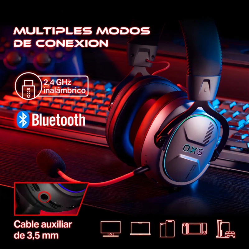 Audífonos Gamer Para Inalámbricos Diademas con Micrófono De Cancelación De