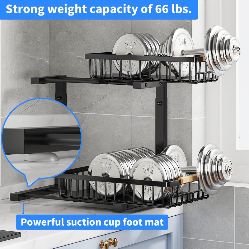 KEKAPE 2 Pack Under Sink Organizer and Storage, Under Sink