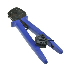WPKD BLUEIY Ratchet Crimping Plier,A-2546B Pliers,2.5-6mm 14-10 AWG Ratchet Crimping Tool Solar Panel Connector Crimping Pliers for Solar Connection Projects 27x4x1cm