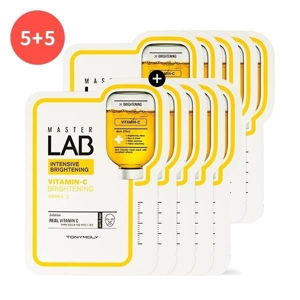 Tony Moly Master Lab Vitamin C Mask Sheet 5+5_Songpa Branch, no options