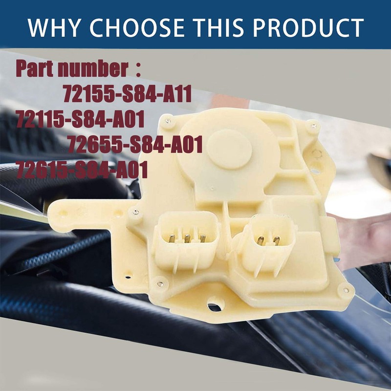 labwork Door Lock Motor Actuator Assembly Replacement for Honda Civic